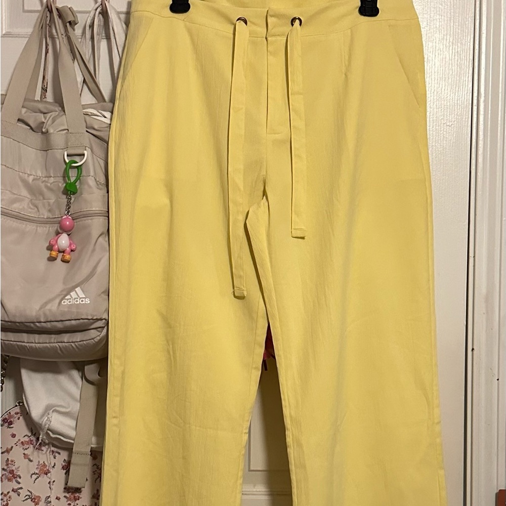 Romwe Yellow Pants